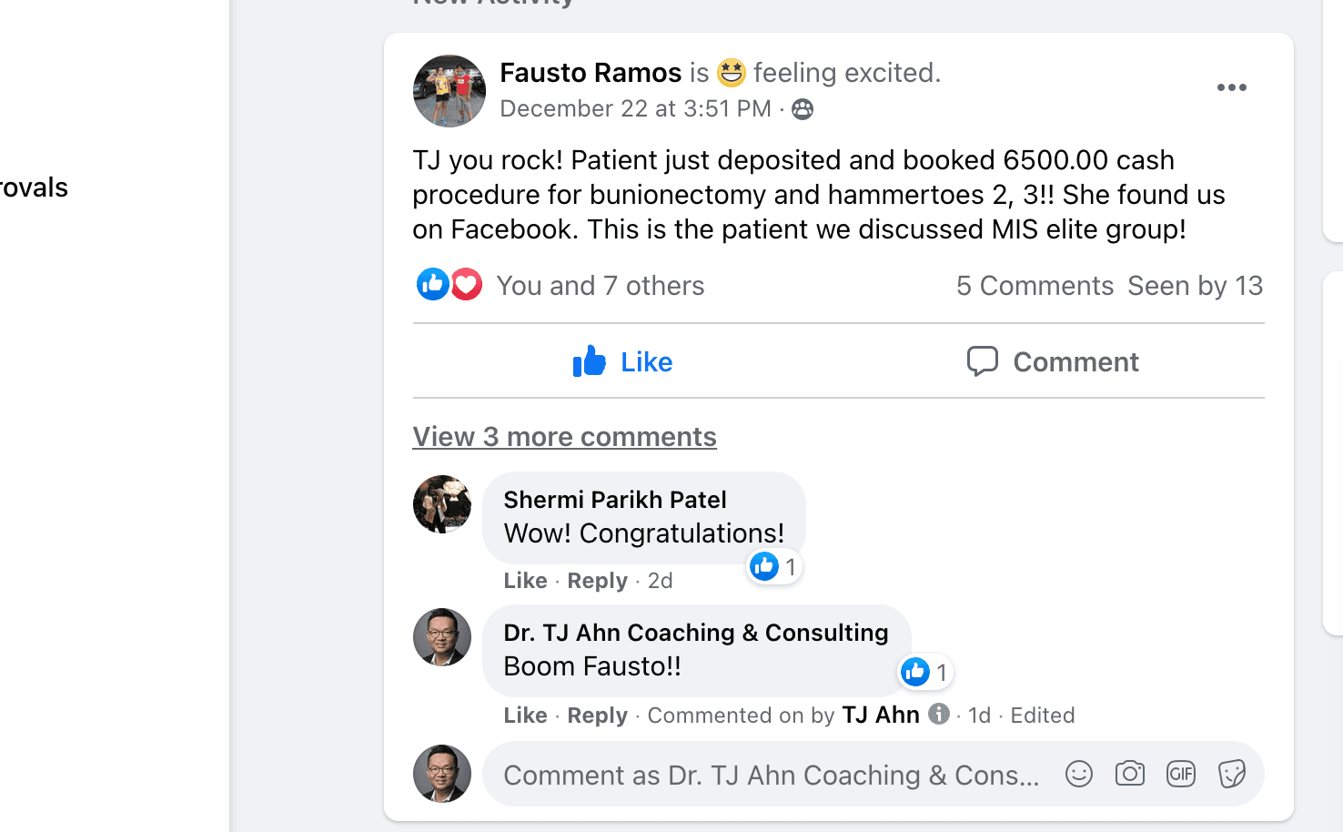 Member post: $6,500 cash from one conversation