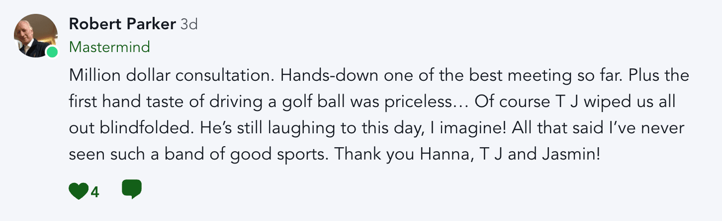 Robert Parker's post: the consultation framework changed everything
